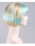 Blue White Swing Bob Wig
